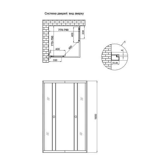 Душова кабіна Lidz Wawel SC80x80.SAT.LOW.FR, скло Frost 4 мм без піддона Київ