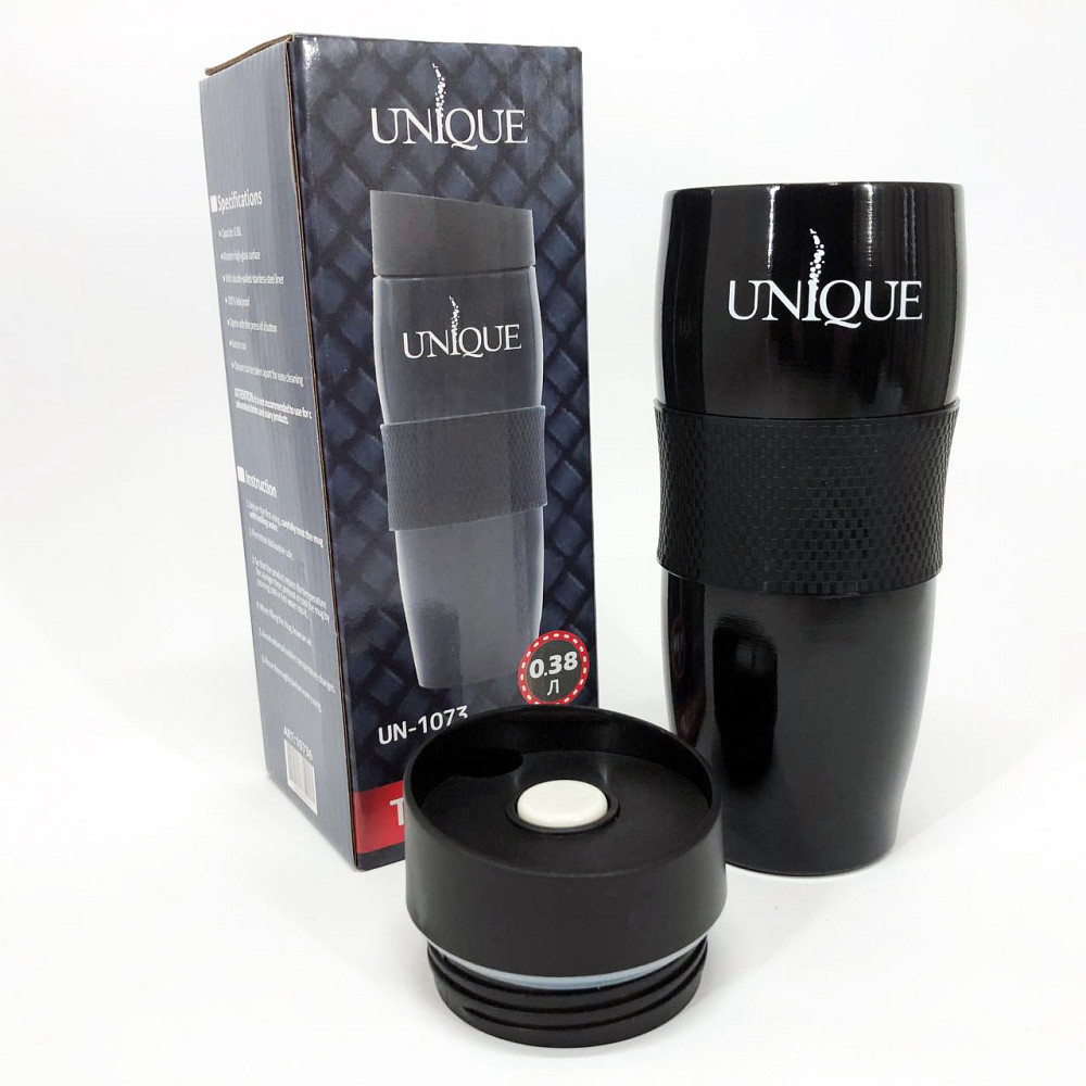 Вакуумный термокружка термос UNIQUE UN-1073 0.38 л, Питьевой термос, Топ лучших термосов QY-26 Львов - изображение 3