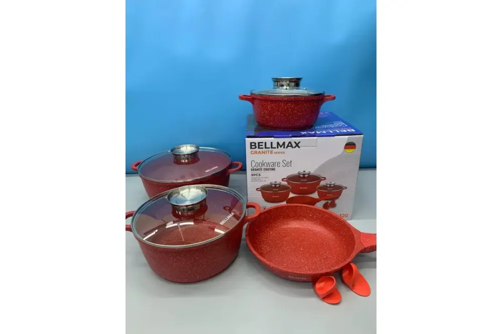 Набор посуды 9 предметов Bellmax Cookware Set BM-120 Коломия - фото 5