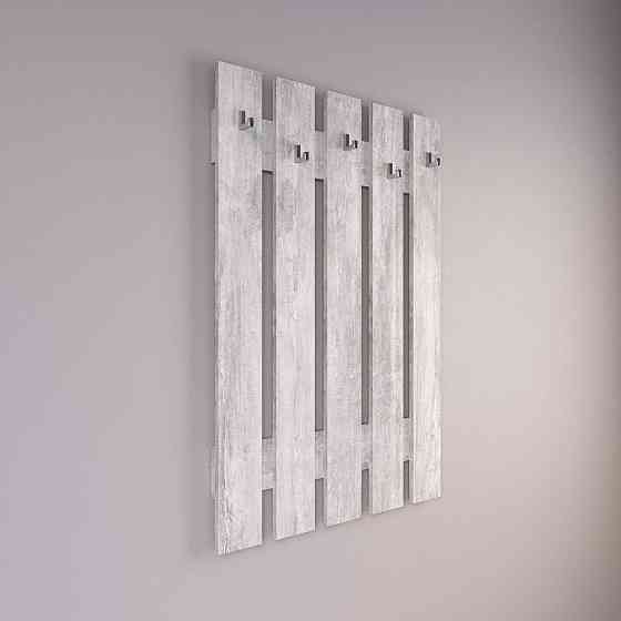 Вешалка настенная VAYS D-5, с крючками, ЛДСП, 77×110 см - для прихожей, коридора, прихожей Львов