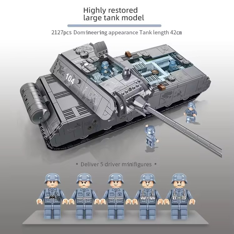 Конструктор дитячий ігровий Танк військовий Mouse 2127 деталі Кам'янець-Подільський - фото 3