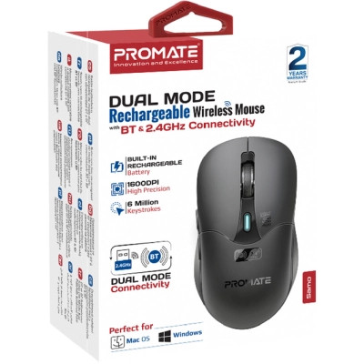 Мишка Promate Samo Wireless/Bluetooth Black (samo.black) Вінниця - фото 2