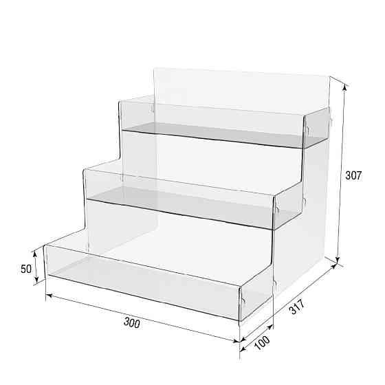 Органайзер EKOSTAR для стаканчиків на 3 полиці 300х317х307 Київ