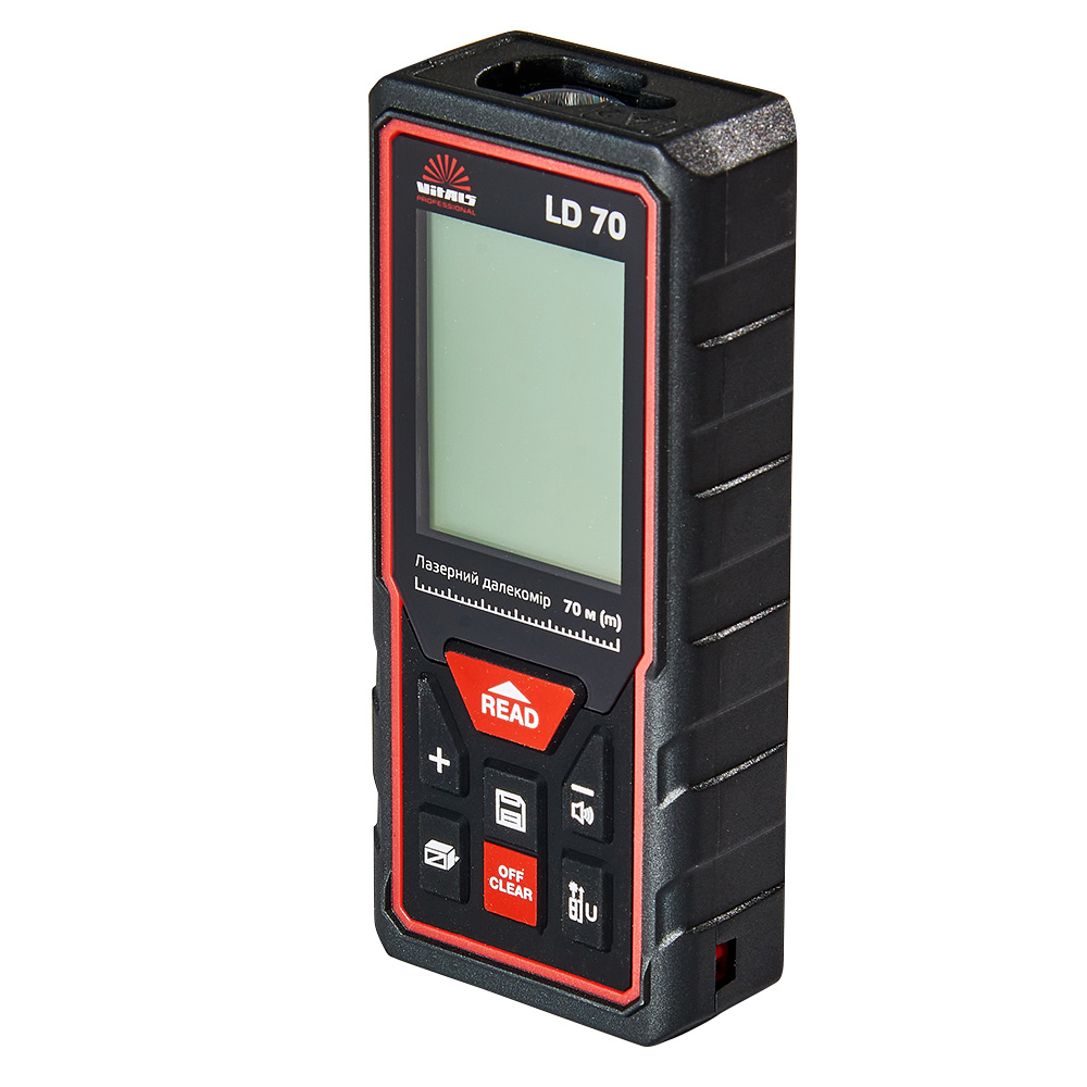 Професійний лазерний далекомір Vitals Professional LD 70: 70м електронна лазерна рулетка (162518) Київ - фото 1