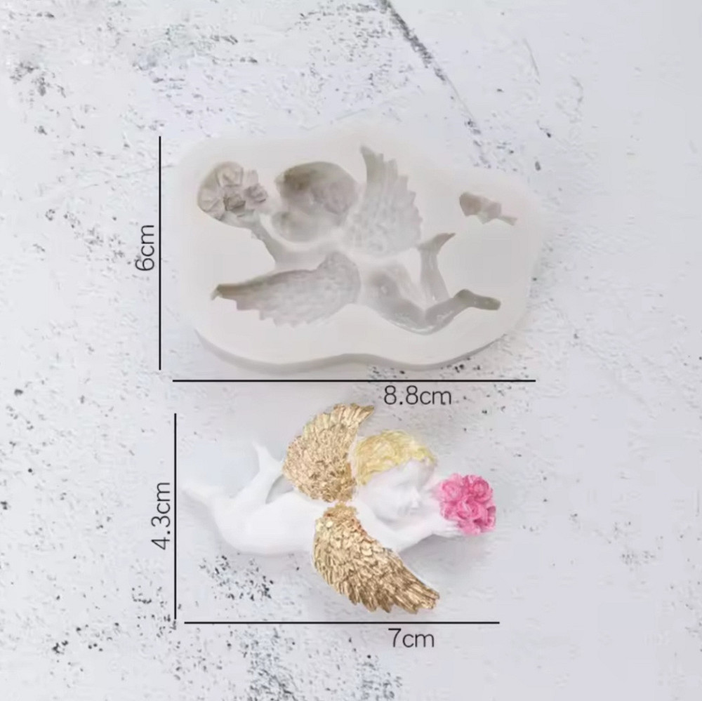 Кондитерский молд Ангел 60 на 88 мм серый Киев - изображение 2