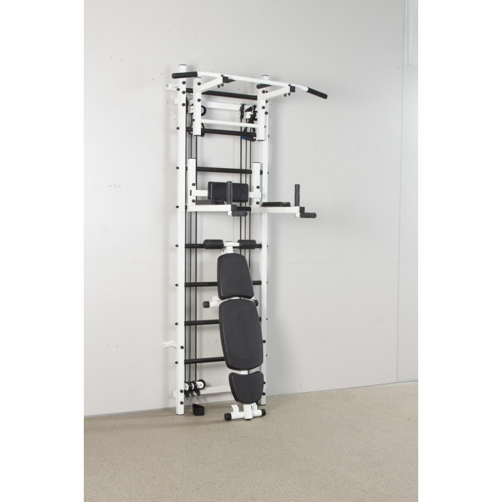 Шведська стінка з еспандерами CrossFullPro біла спортивна для дітей та дорослих посилена металева для сім'ї Кам'янське - фото 2