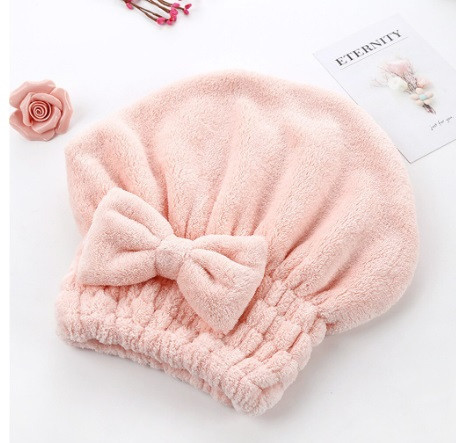 Шапочка рушник для сушіння волосся one size, персиковий Київ - фото 1