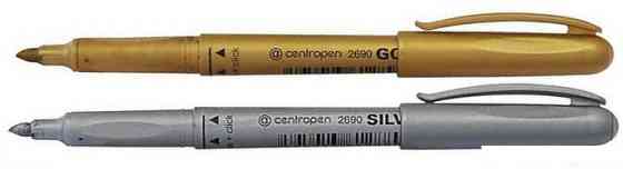 Маркер перманентний "Centropen" silver 2670 срібний 1 мм, шт Київ