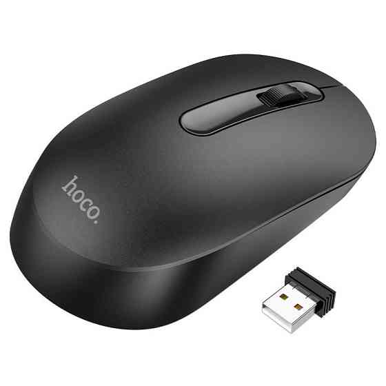Маніпулятор миша HOCO GM14 Platinum 2.4G business wireless mouse Black Київ
