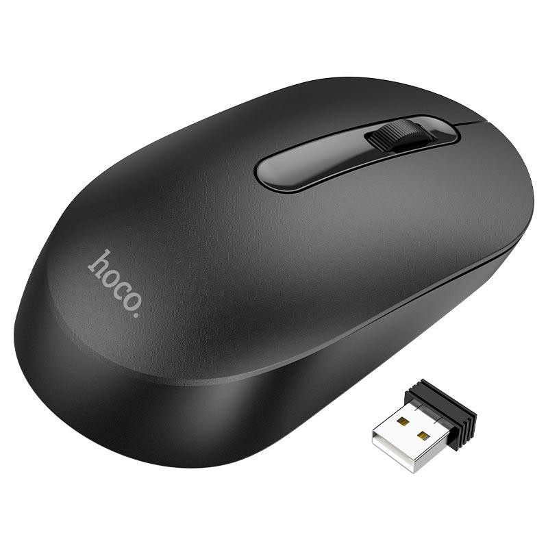 Маніпулятор миша HOCO GM14 Platinum 2.4G business wireless mouse Black Київ - фото 6