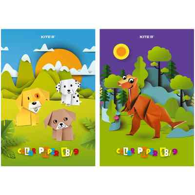 Цветная бумага Kite А4 односторонняя (18 листов/ 9 цветов) в ассортименте (K23-1250) Винница