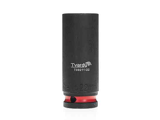 Головка ударна "Tvardy" з хром-молібденової сталі (Cr-Mo)  1/2"  6-гранна довга 22 мм Київ
