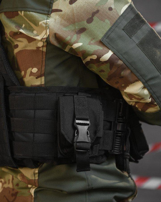 Тактическая плитоноска с четырьмя  точками быстрого сброса  Asdag  black  ВТ6796 Одесса - изображение 8