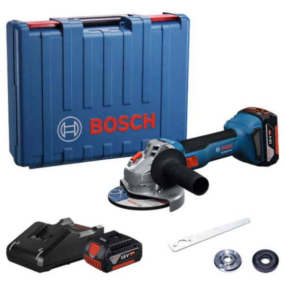 Професійна кутова шліфмашина акумуляторна Bosch GWS 18V-8 : з АКБ 18V 4Ah (06019N9021) Київ
