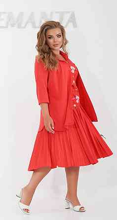 Костюм зі спідницею плісе великого розміру (42) Київ