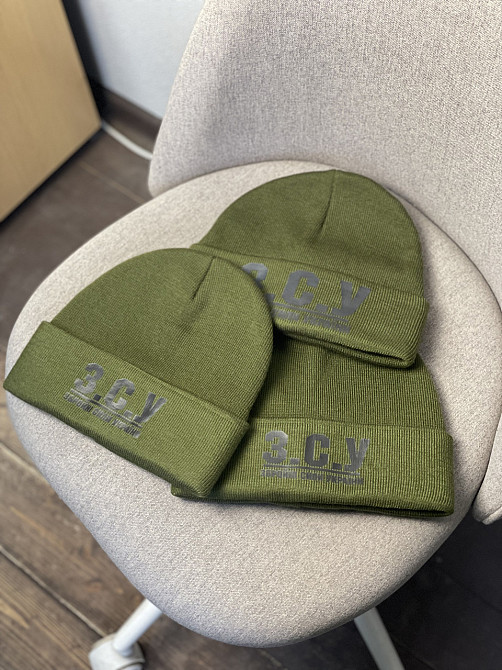Шапка ЗСУ хаки флисовая тёплая (унисекс) Черновцы - изображение 6