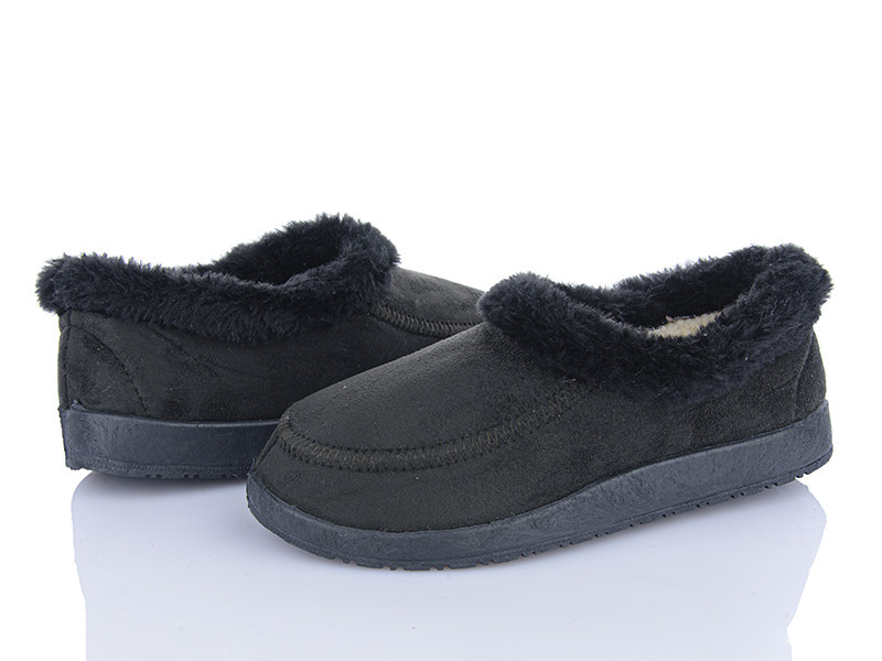 Бабуші жіночі капці із задником теплі на овчині, бурки, чулки, чорні Одеса - фото 7