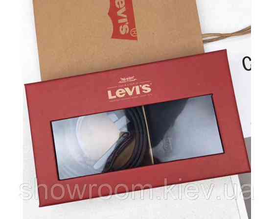 Мужской подарочный набор ремень и портмоне Levis (509) Киев