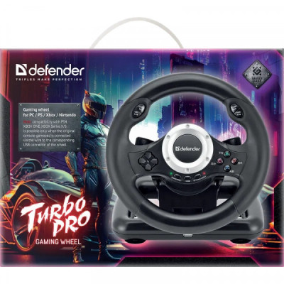 Кермо Defender Turbo Pro for PC/PS3/PS4/Xbox USB (64291) Вінниця - фото 7