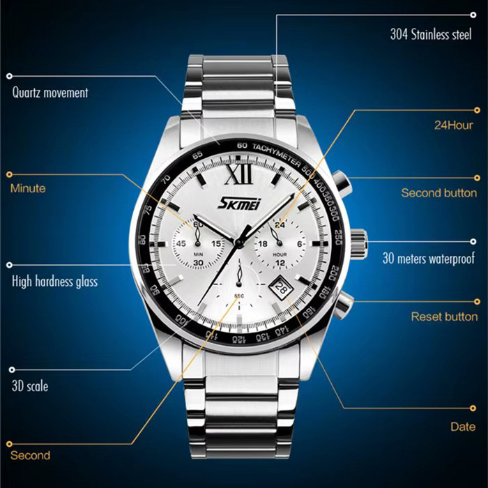 Годинник наручний чоловічий SKMEI 9096SI LZ-68 Львів - фото 4