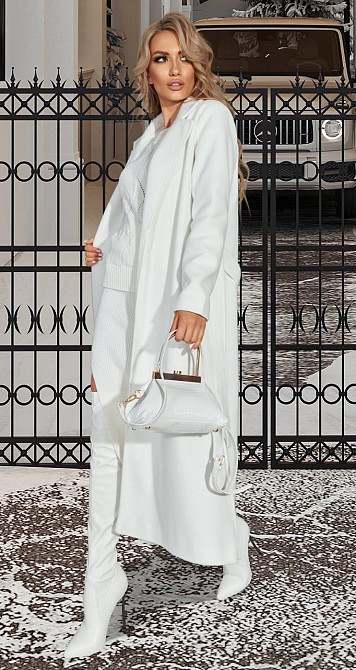 Кашемірове пальто з розрізами Київ - фото 4