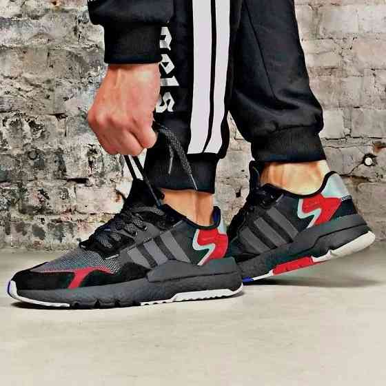 Кросівки Чоловічі Adidas Jogger Чорні Адідас Бігові (розміри: 41,42,43,44,45) Відео Огляд Дніпро