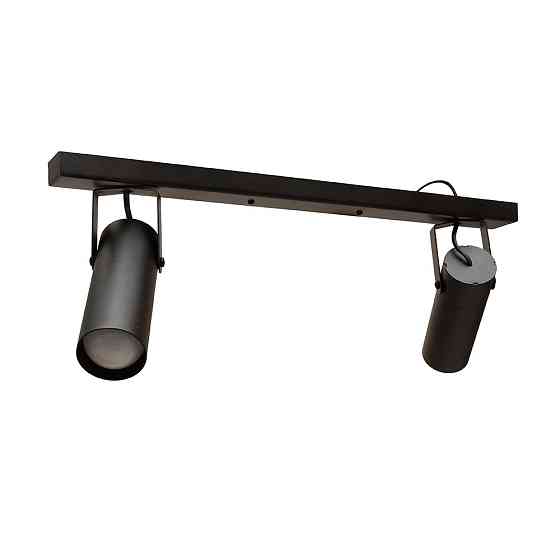 Светильник потолочный спот поворотный MSK Electric Focus под две лампы Е27 черный  NL 14050-2 BK Одесса