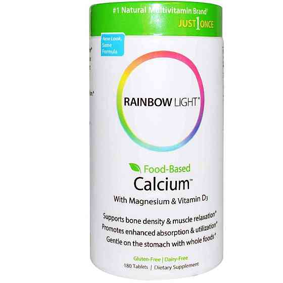 Кальций и магний Rainbow Light Calcium 180 таб Киев