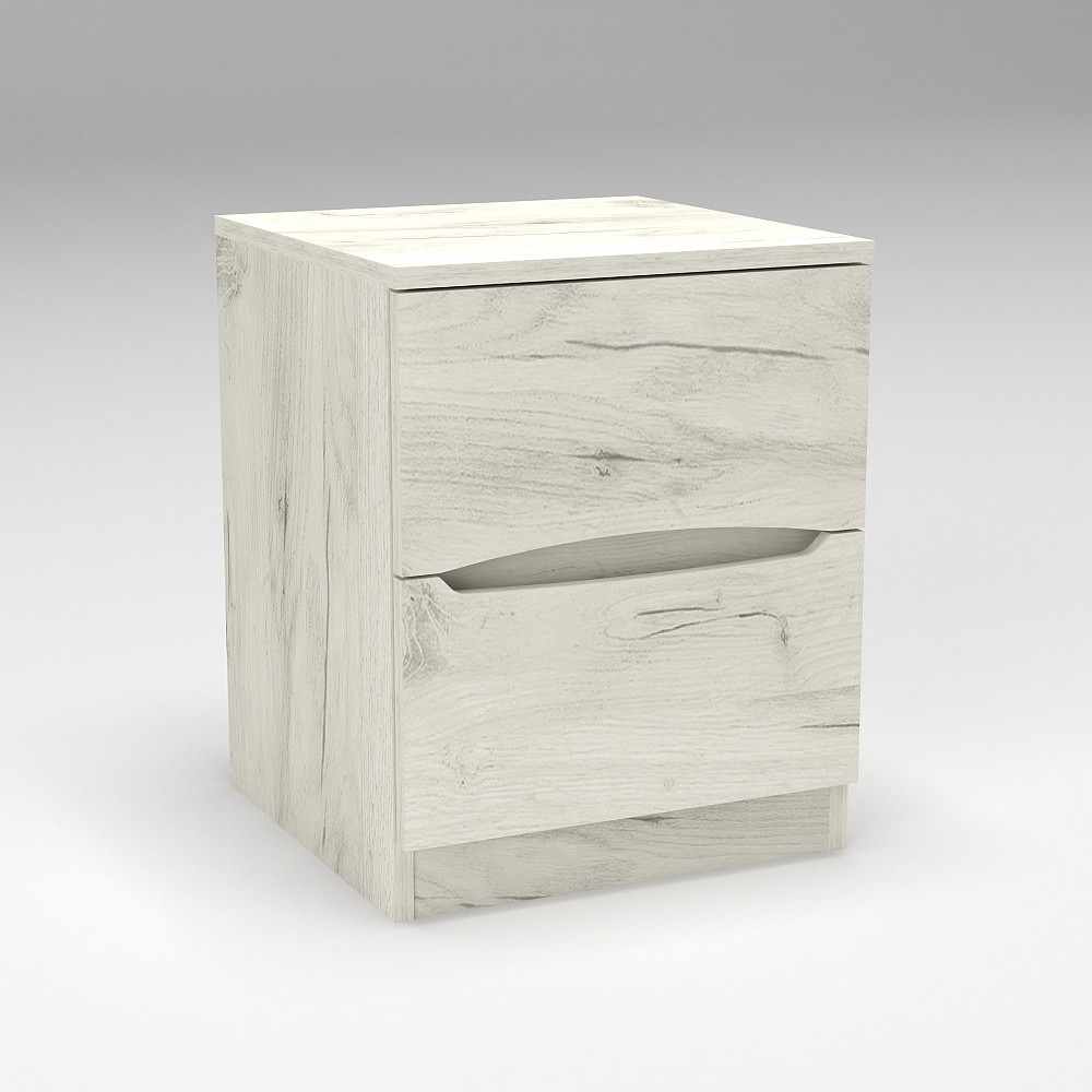 Тумба приліжкова Дельта, Дуб Крафт Білий, 400/400/500 Львів - фото 3
