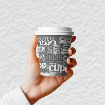 Стаканы одноразовые Romus Drink time бумажные 350 мл 30 шт. Черный кофе (R350307712) Винница - изображение 1