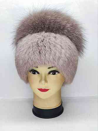 Шапка женская меховая Кубанка Анжелика Пудровый Харьков