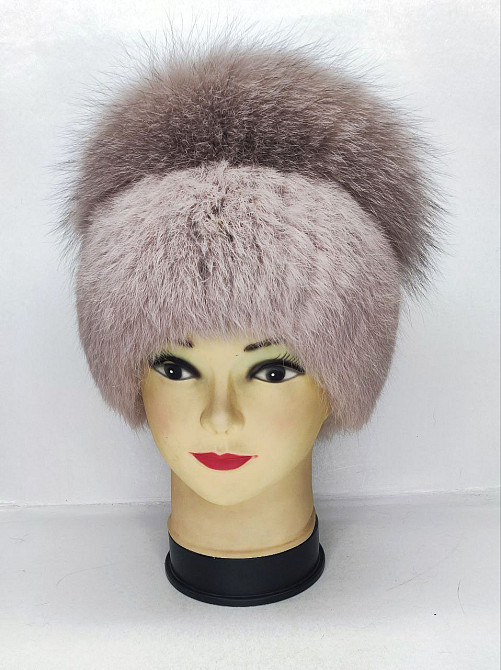 Шапка хутряна жіноча кубанка Ажеліка Пудровий Харків - фото 1