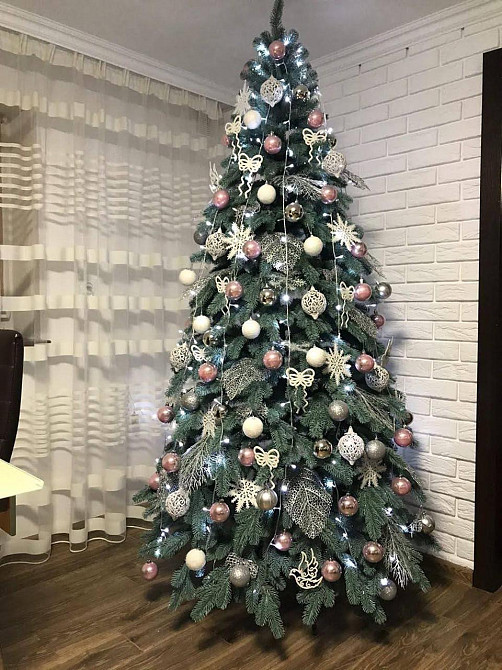 Елка литая искусственная новогодняя «Ковалевская» зеленая 1.5 / 1.8 / 2.1 / 2.3 / 2.5 / 3 м 3 Киев - изображение 5