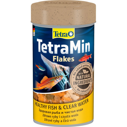 Корм сухой Tetra Min Flakes для тропических аквариумных рыбок в хлопьях 100 мл Киев - изображение 1