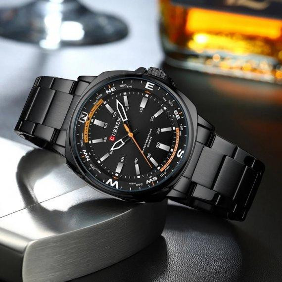 Годинник чоловічий наручний Curren Sailor (Чорний) Вінниця - фото 3