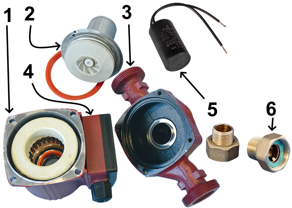 Насос циркуляційний Optima OP15-40 130мм + гайки, + кабель з вилкою Тернополь - изображение 7