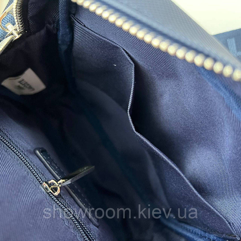 Чоловіча брендова сумка через плече Lacoste (2026) синя Київ - фото 6