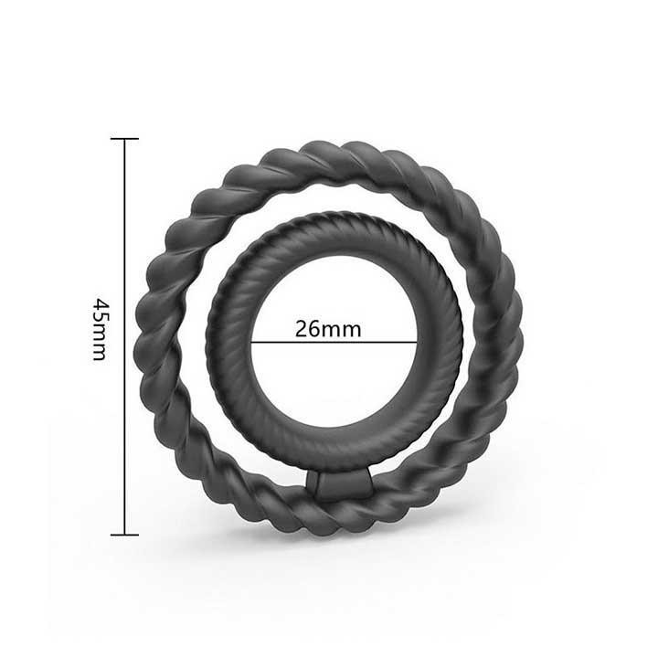 Эрекционное кольцо двойное 