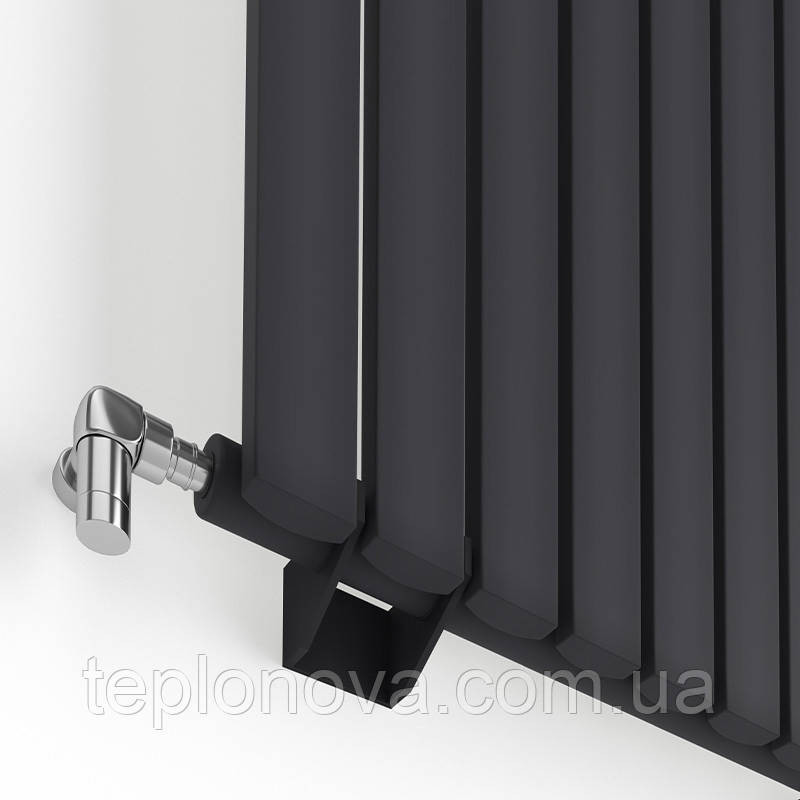 Дизайнерський радіатор 1800/590 (мм) чорний мат IDEALE JOLANDA (універсальне підключення) 11 10/1800/590 Чернівці - фото 2