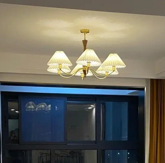 Світлодіодна люстра Пем 5031 (Золотий) на 6 плафони Вінниця - фото 2