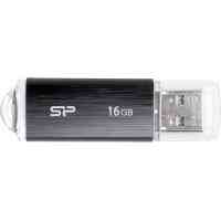 USB флеш накопичувач Silicon Power 16GB Ultima U02 Black USB 2.0 (SP016GBUF2U02V1K) Киев