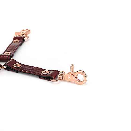 Шкіряна хрестовина Liebe Seele Wine Red Hogtie Sex Aura Київ