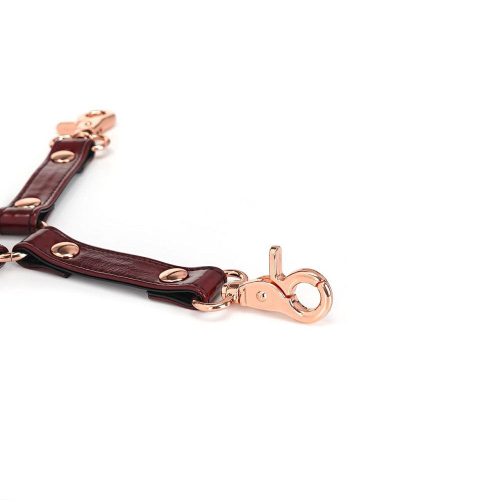 Шкіряна хрестовина Liebe Seele Wine Red Hogtie Sex Aura Київ - фото 4