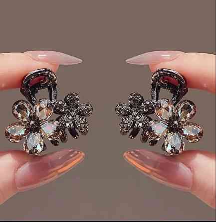 Мини крабики для волос с кристаллами, 2 шт Киев