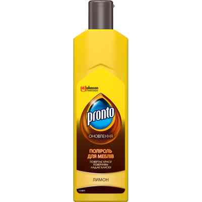 Средство для ухода за мебелью Pronto полироль Лимон 300 мл (4823002000511) Винница