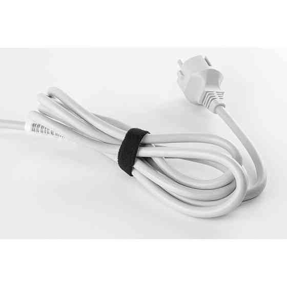 Багатофункціональна стрічка, Т рулон на липучці, 12 мм х 2 м, чорна, HLT1202/BK Київ