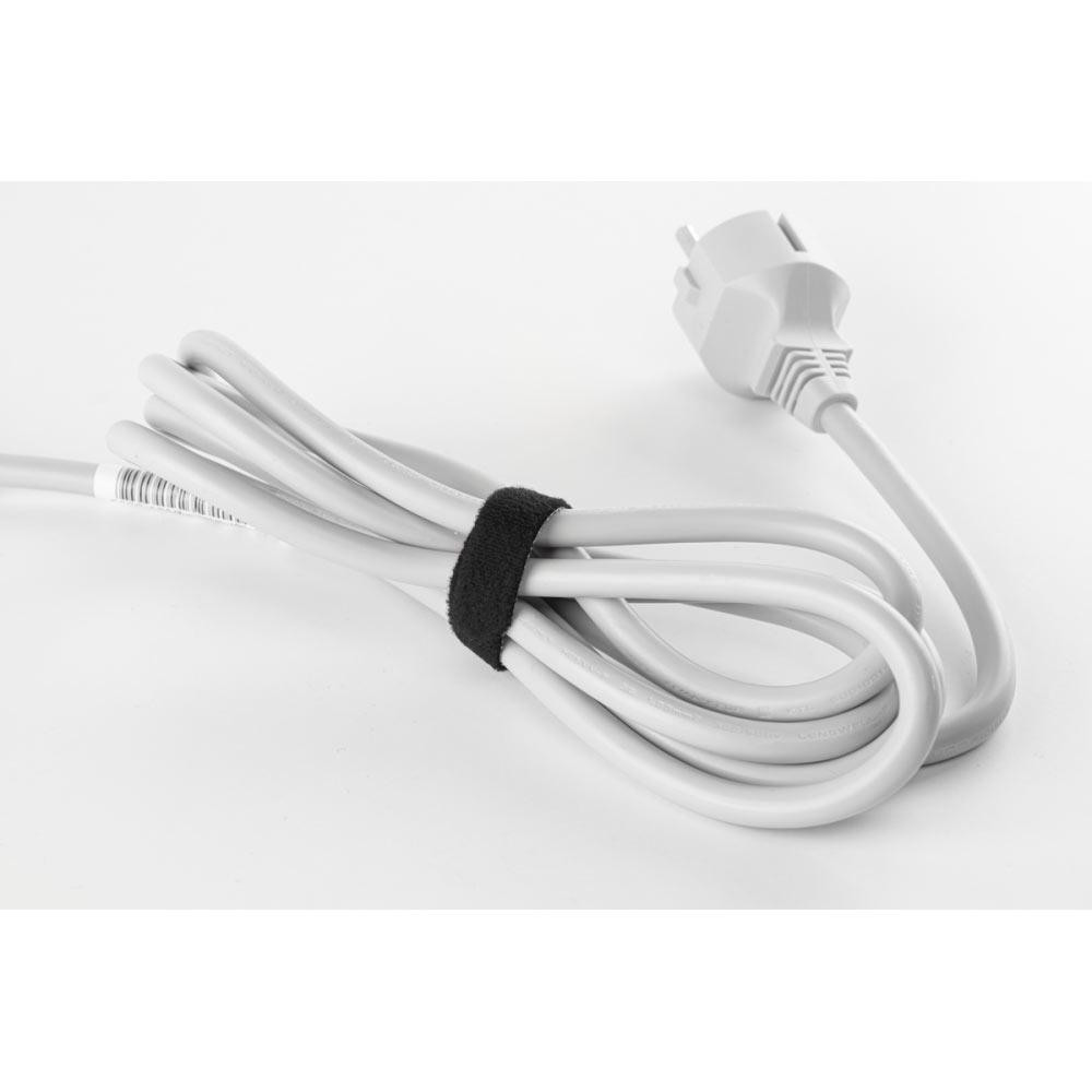 Багатофункціональна стрічка, Т рулон на липучці, 12 мм х 2 м, чорна, HLT1202/BK Київ - фото 3