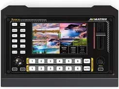 Микшерный пульт AVMATRIX SHARK S6 | Mikser wideo FullHD z wbudowanym monitorem, 6-kanałowy, 4x SDI, 2x HDMI, nagrywanie, streaming Киев