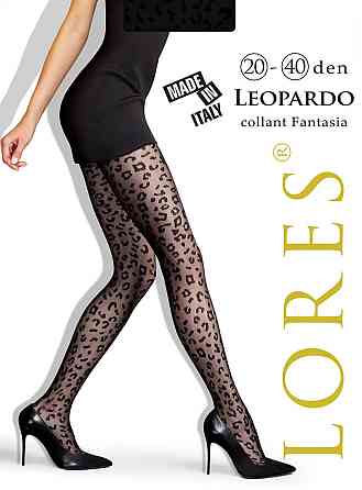 Колготки Lores Leopardo 20-40 den XS/S 1/2 чорний Київ