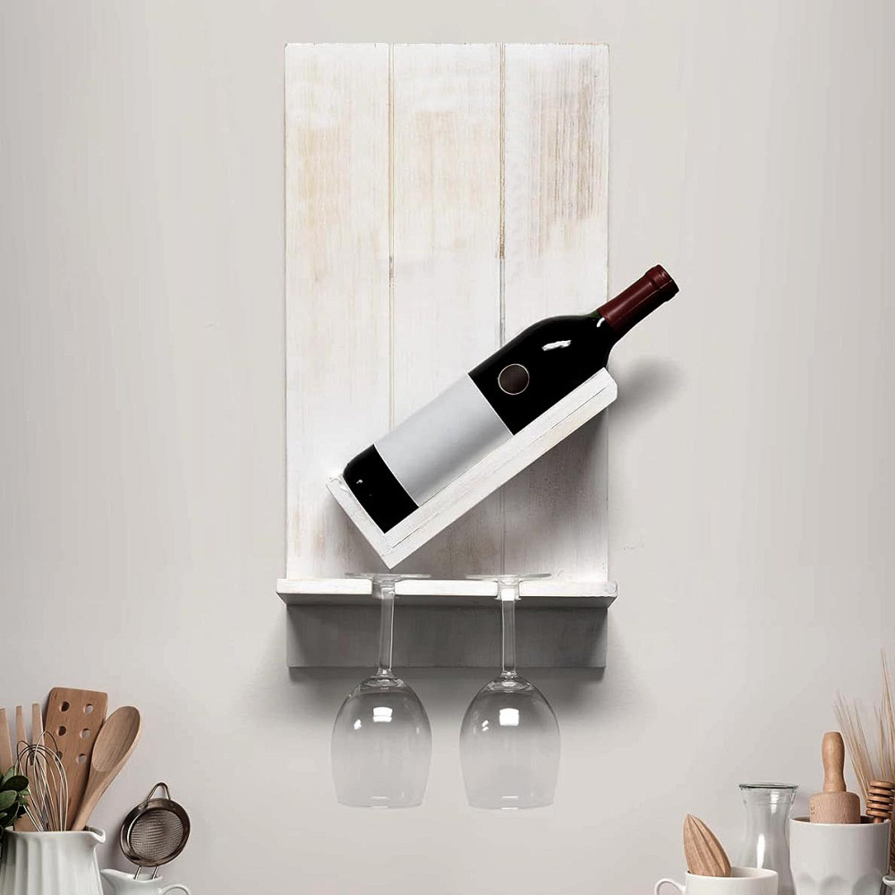 Настінна винна полиця "Хікарі" браш Миколаїв - фото 1